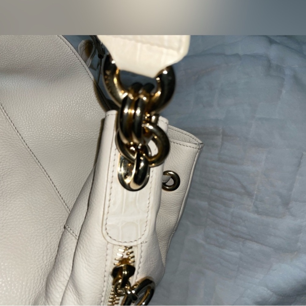 Furla Large Cream Hobo Bag NWT - Picture 13 of 15